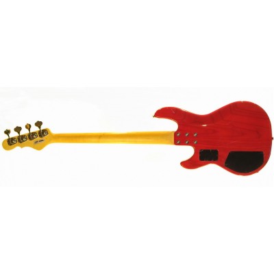 G&L MJ-4 (Clear Red, rosewood) №CLF067650. Made in USA - Чотириструнна бас-гітара