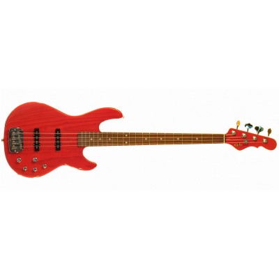 G&L MJ-4 (Clear Red, rosewood) №CLF067650. Made in USA - Чотириструнна бас-гітара