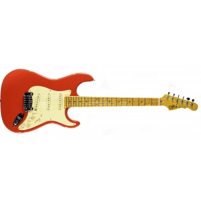 G&L LEGACY (Fullerton Red, maple, 3-ply Vintage Creme). №CLF50859. Made in USA - Електрична гітара