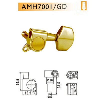 DR PARTS AMH7001/GD - акустичні гітарні колки