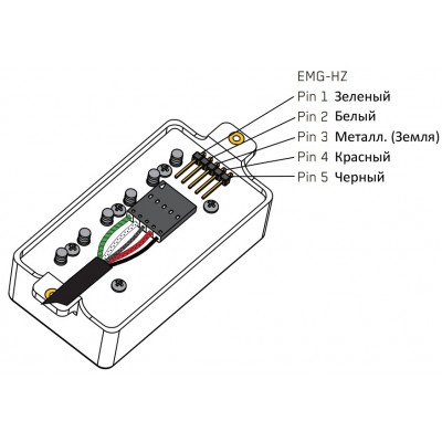 EMG Pickup Cable (Passive) 15" hardwired - 5-pin кабель для підключення пасивних датчиків EMG
