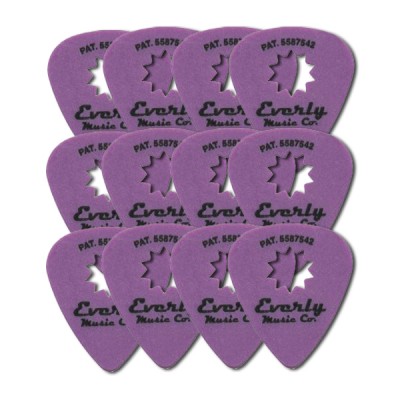 EVERLY STAR PICKS(набір 12 шт) 1,14mm - набір медіаторів (фіолетовий)