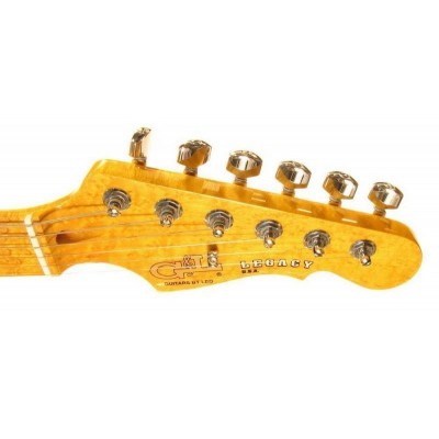 G&L LEGACY (Fullerton Red, maple, 3-ply Vintage Creme). №CLF50859. Made in USA - Електрична гітара