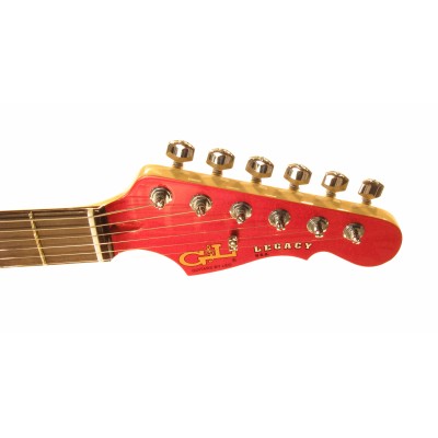 G&L LEGACY (Candy Apple Red, rosewood, 3-ply Tortoise Shell). №CLF50961. Made in USA - Електрична гітара