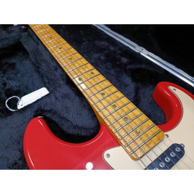 G&L S500 (Fullerton Red. 3-ply Vintage Creme, maple). №CLF51041. Made in USA - Електрична гітара
