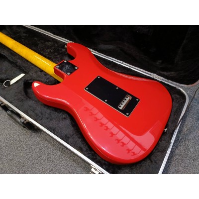 G&L S500 (Fullerton Red. 3-ply Vintage Creme, maple). №CLF51041. Made in USA - Електрична гітара