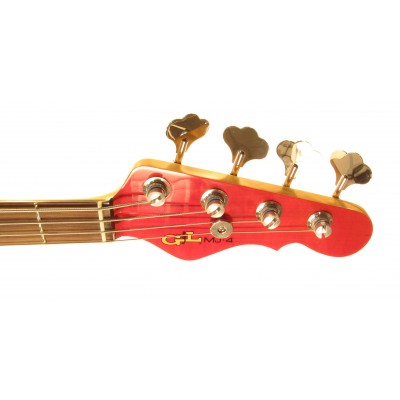 G&L MJ-4 (Clear Red, rosewood) №CLF067650. Made in USA - Чотириструнна бас-гітара