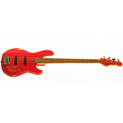 G&L MJ-4 (Clear Red, rosewood) №CLF067650. Made in USA - Чотириструнна бас-гітара