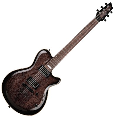 GODIN 021185 - LG SIGNATURE Trans Black Flame AA (Made in Canada) - Електрична гітара