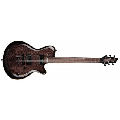 GODIN 021185 - LG SIGNATURE Trans Black Flame AA (Made in Canada) - Електрична гітара