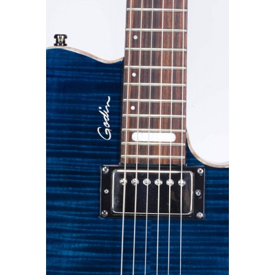 GODIN 021178 - LG SIGNATURE Trans Blue Flame AAA (Made in Canada) - Електрична гітара