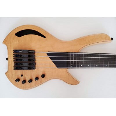 LIGHTWAVE VL- 5FL Transparent Natural — п'ятиструнна безладна бас-гітара (оптичний звукознімач)