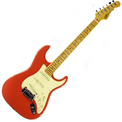 G&L LEGACY (Fullerton Red, maple, 3-ply Vintage Creme). №CLF50859. Made in USA - Електрична гітара