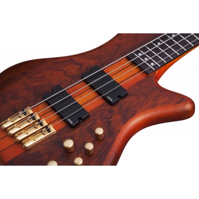 SCHECTER STILETTO STUDIO-4 FF HSN - чотириструнна бас-гітара, віяльні лади