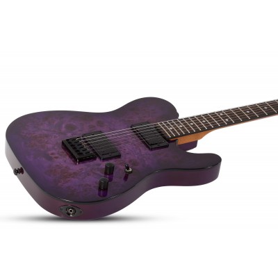 SCHECTER PT STANDARD Purple Burst Burl - Електрична гітара