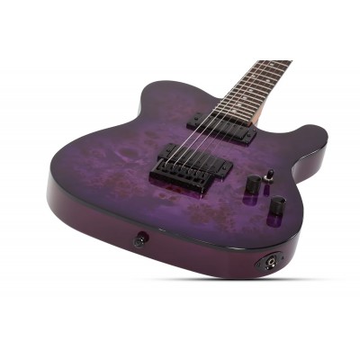 SCHECTER PT STANDARD Purple Burst Burl - Електрична гітара