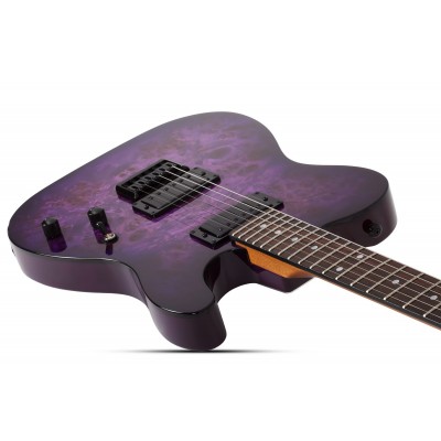 SCHECTER PT STANDARD Purple Burst Burl - Електрична гітара