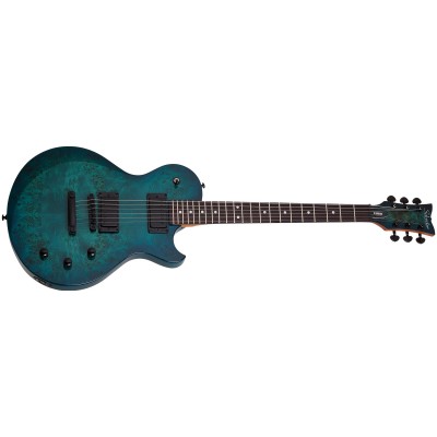 SCHECTER SOLO-II STANDARD Ocean Blue Burst Burl - Електрична гітара