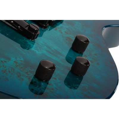 SCHECTER SOLO-II STANDARD Ocean Blue Burst Burl - Електрична гітара