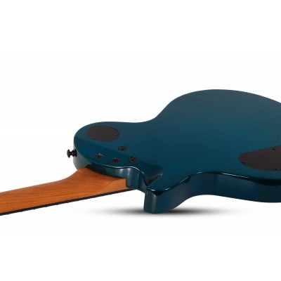 SCHECTER SOLO-II STANDARD Ocean Blue Burst Burl - Електрична гітара