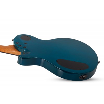 SCHECTER SOLO-II STANDARD Ocean Blue Burst Burl - Електрична гітара