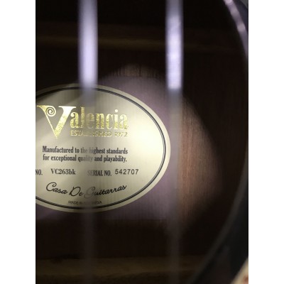VALENCIA VC263BK — 3/4 класична гітара