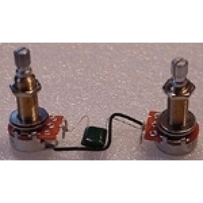 EMG CS VT SOL LH (evo1) - набір потенціометрів гучність + тон, гладкі ручки (Solid Shaft), для лівосторонньої гітари