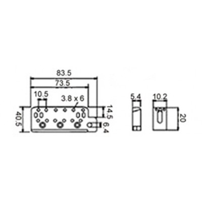 DR PARTS EBR1/GD - Струнотримач