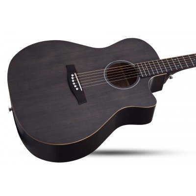 SCHECTER DELUXE ACOUSTIC SSTBLK - акустична гітара з вирізом
