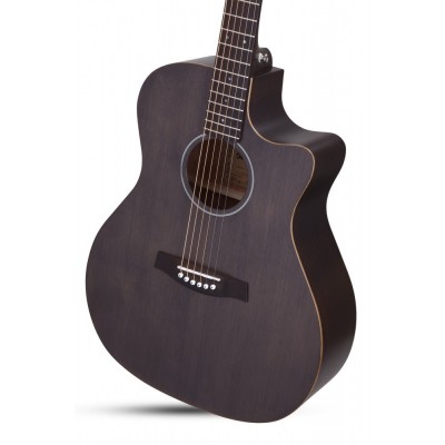 SCHECTER DELUXE ACOUSTIC SSTBLK - акустична гітара з вирізом