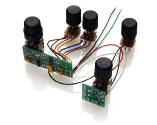 EMG BQS SYSTEM (evo1) - бас-еквалайзер: Mid Frequency & Mid E.Q. (на одній ручці) + Bass & Treble (роздільні) + Balance + Master Volume