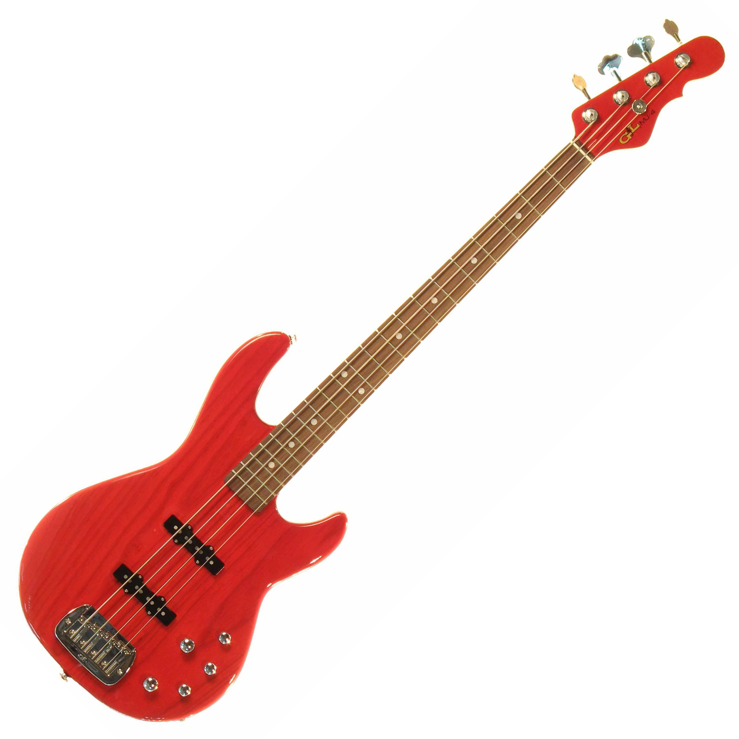 G&L MJ-4 (Clear Red, rosewood) №CLF067650. Made in USA - Чотириструнна бас-гітара