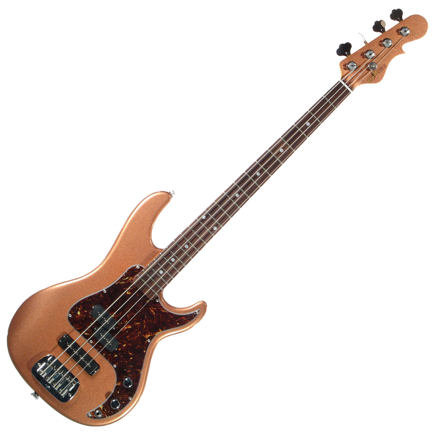 G&L SB2 FOUR STRINGS (Spanish Copper Metallic, rosewood, 3-ply Tortoise) №CLF51060. Made in USA - Чотириструнна бас-гітара