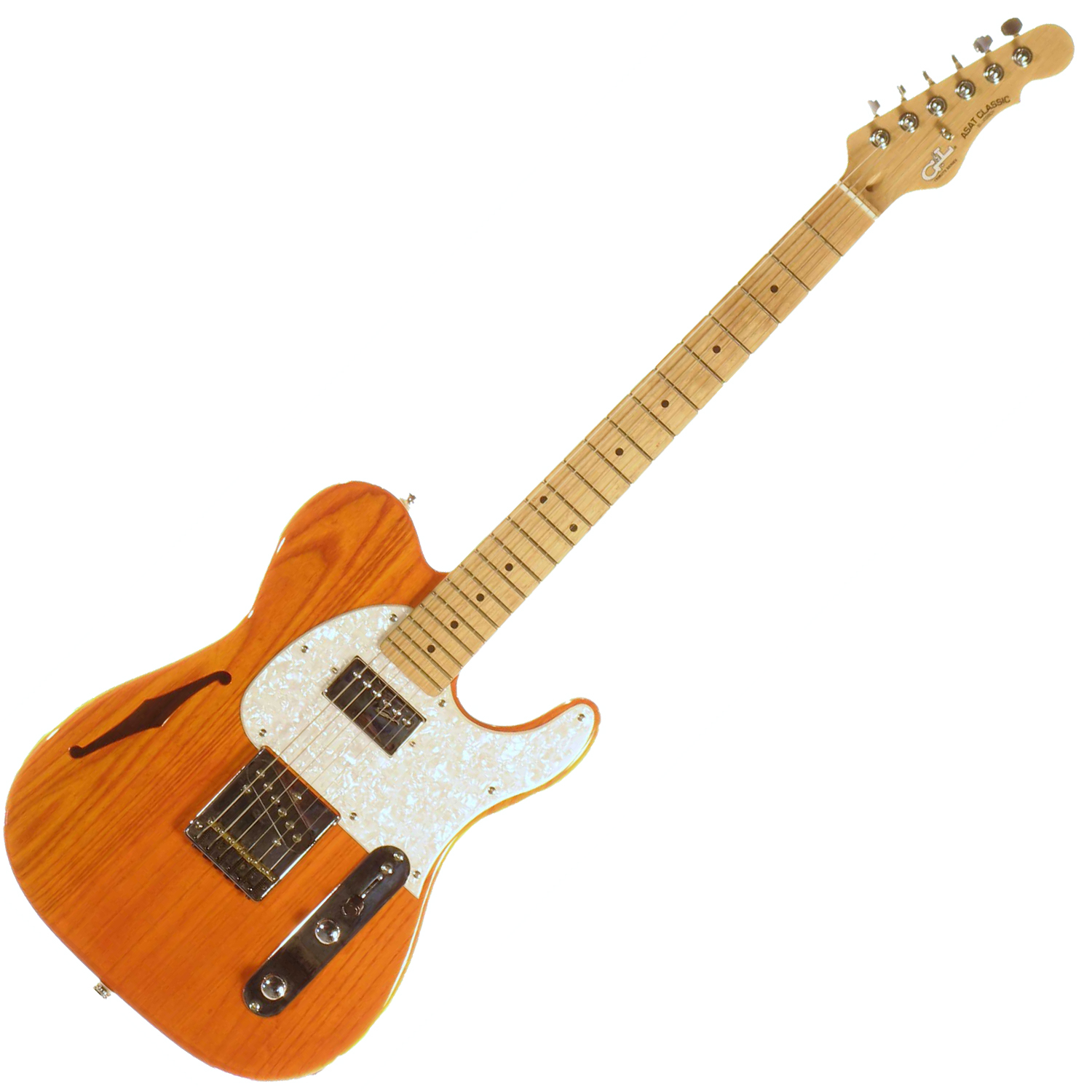 G&L TRIBUTE ASAT CLASSIC SEMI-HOLLOW BLUESBOY (M; CLR ORG) - Електрична гітара